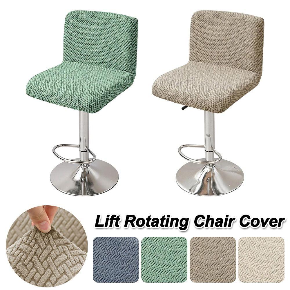 Elastic Bar Stool Seat Cover Anti-slip Lift Rotating Chair Cover  for Hotel Restaurant Bar Counte
