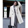 Women's Mid-Length Thickened Wool Blend Coat