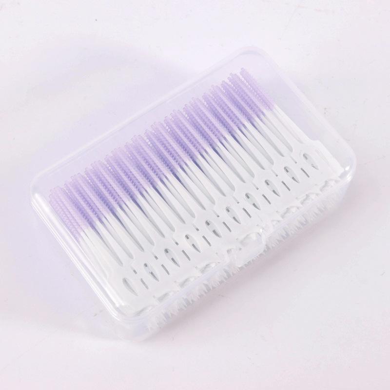 100Pcs/box Dental Floss Stick Tooth Cleaning Interdental Brush Dental Floss Pick Oral Hygiene Care Ultra-Fine Dental Floss Tooth