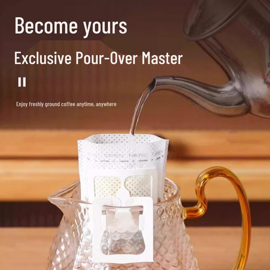 Disposable Hanging Ear Coffee Filter Bags - Food Grade Pour-Over Paper Filters