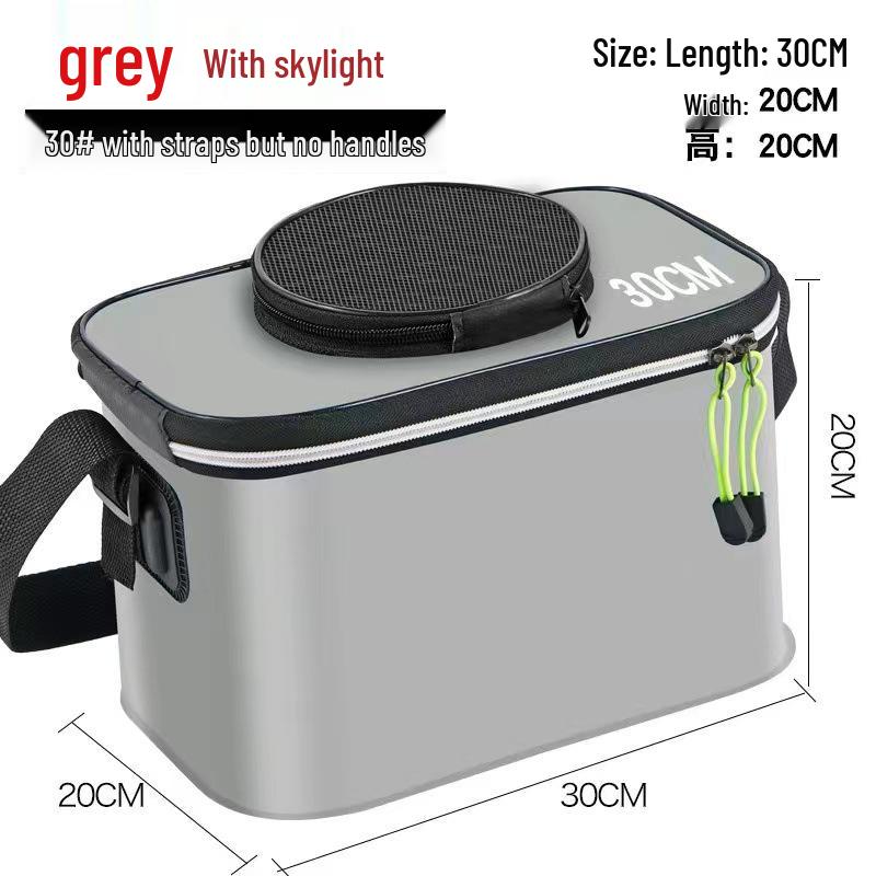 Foldable EVA Fishing Bucket with Fish Protection and Multi-Purpose Design