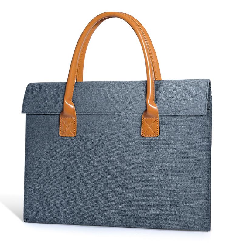 

TS JYL laptop bag,Laptop Handbag 14 16 Inch Business Document Bag Portable Briefcase 13-14 inches синий