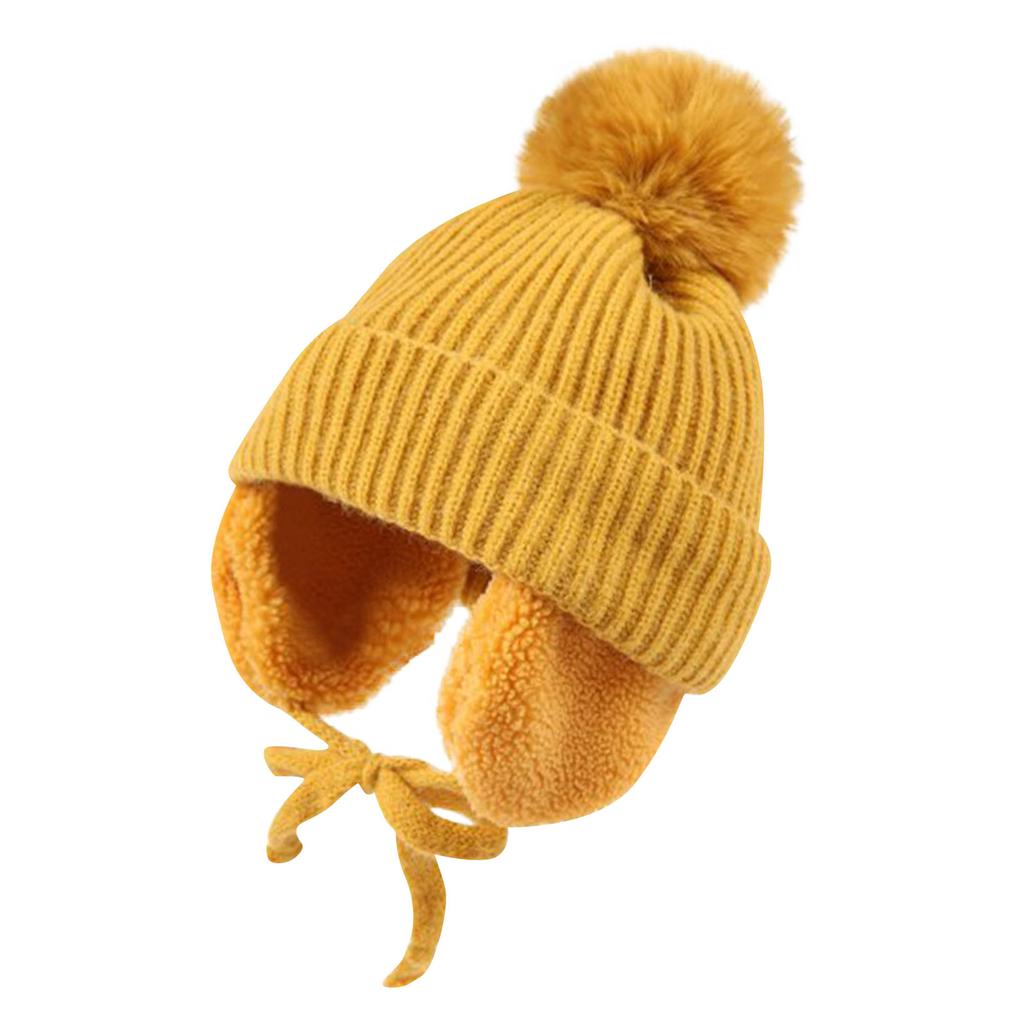 Und Winter Plus Samt Kinderhut Warme Ohren Strickmütze