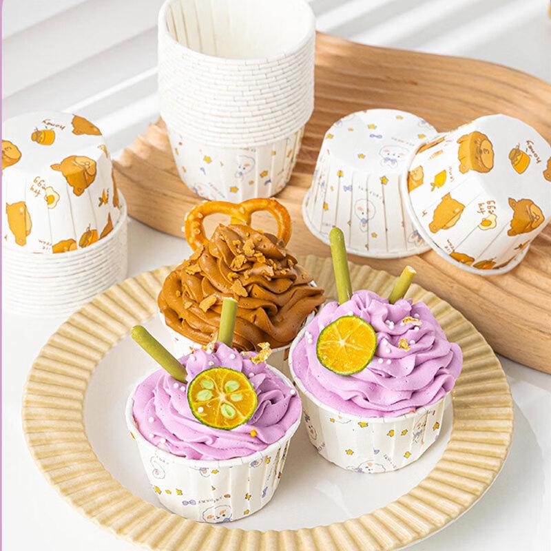 Meidi Disposable Cartoon Rolled Edge Baking Cups, 150 Pcs
