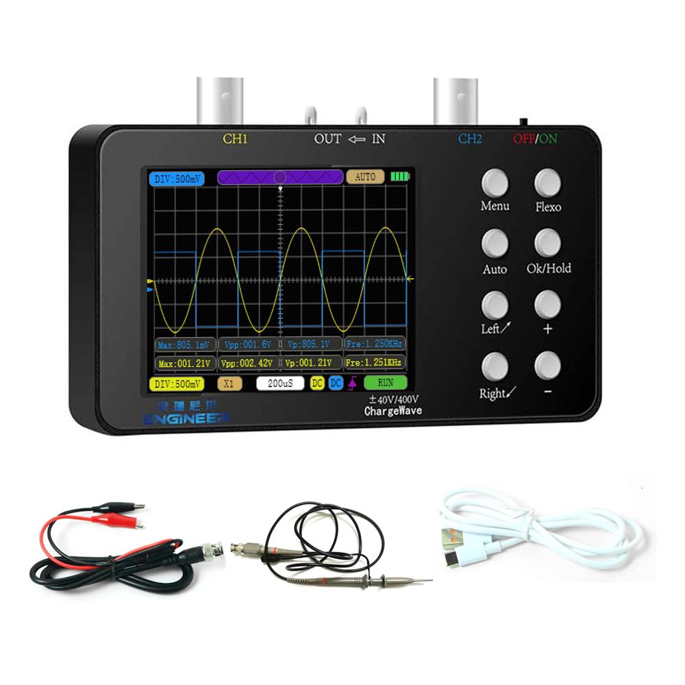 Oscilloscope 50M Sampling Rate 10M Analogue Bandwidth 6A Current Waveform Measurement Dual-channel Oscilloscope Multiple Modes