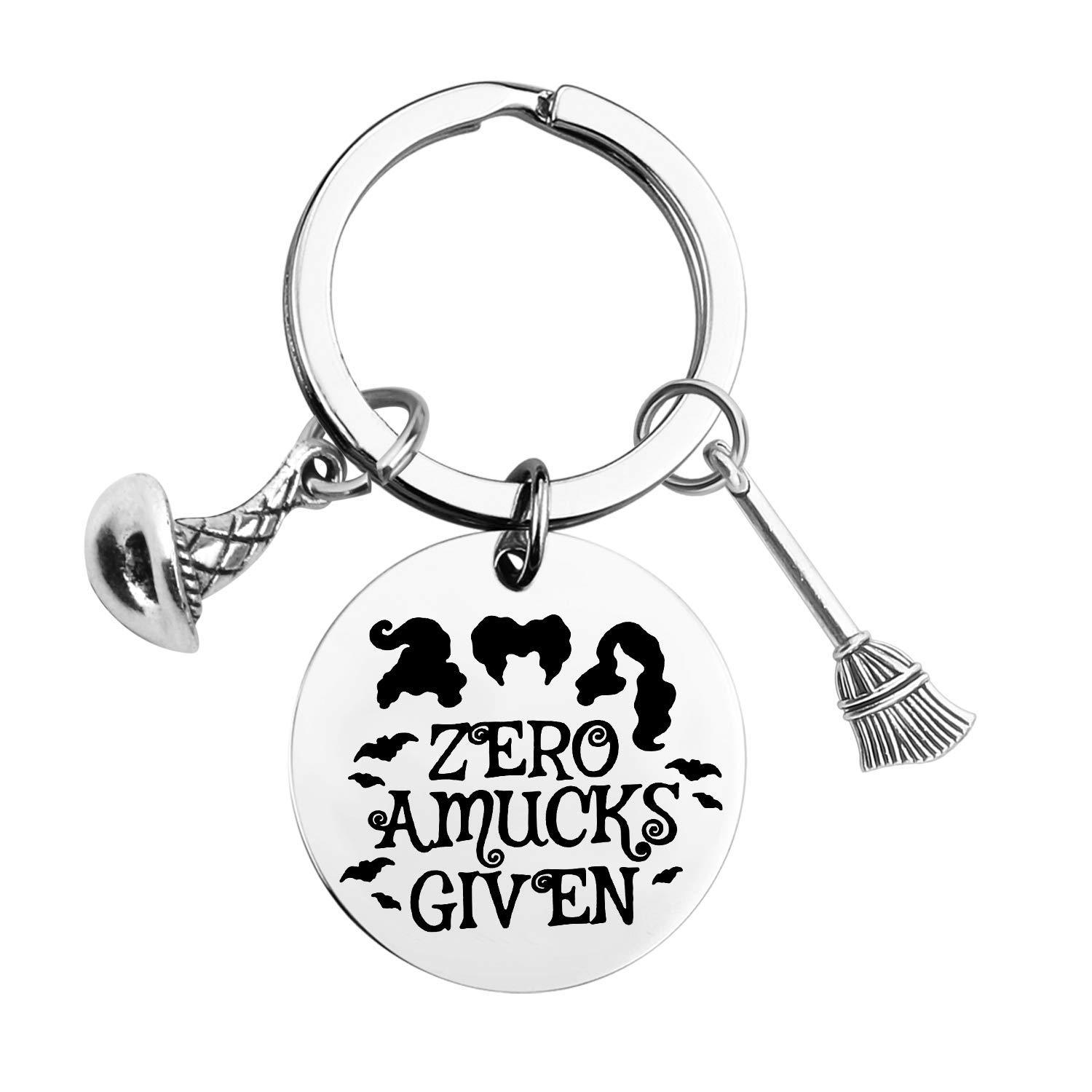 

Halloween Witch Stainless Steel Keychain Creative Festival Design Fashion Bag Pendant Practical Halloween Party Gift