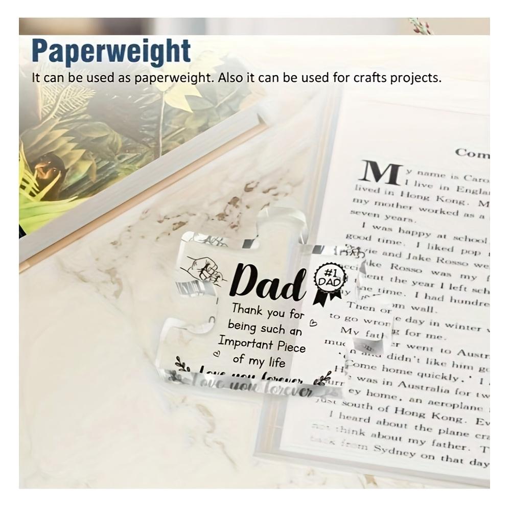 2D Flat Acrylic Dad, Thank You for Being Such An Important Decoration in My Life. Indoor and Outdoor Decoration - No Need for Batteries/