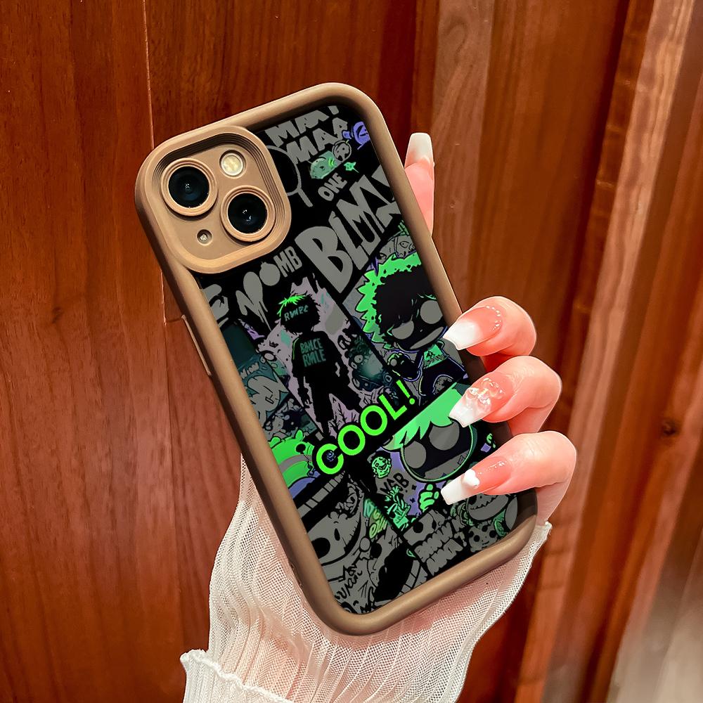 Měkký silikonový čtvercový žebříkový vzor tisku Pouzdro telefonu Plný kryt fotoaparátu Ochranné pryžové pouzdro odolné proti nárazům pro OPPO Realme