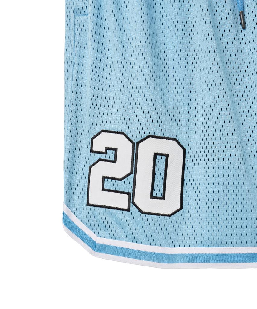 PHYPS MOTORCYCLE Lip Mesh Jersey Shorts Blue