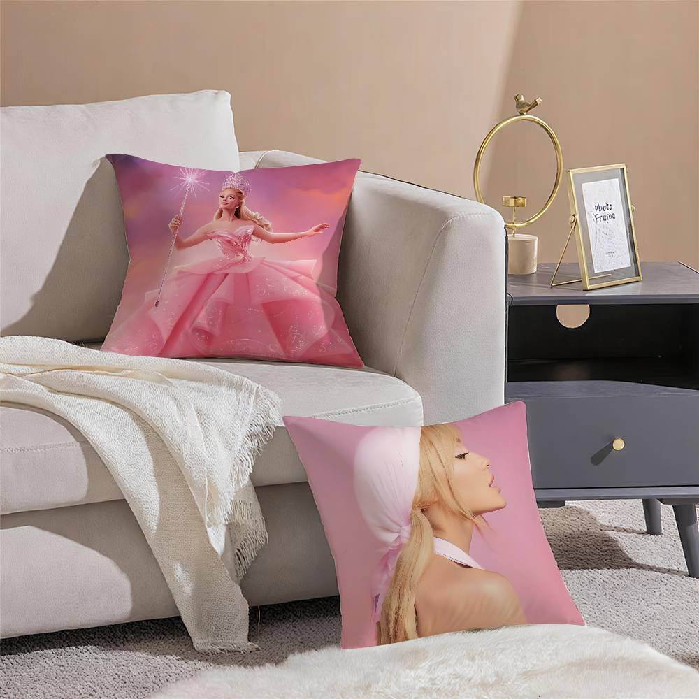 Fantasy Musical Film W-Wicked-MT Pillow Case Comfort Sofa Bed Silky elegant Invisible zipper Decorative cushion cover
