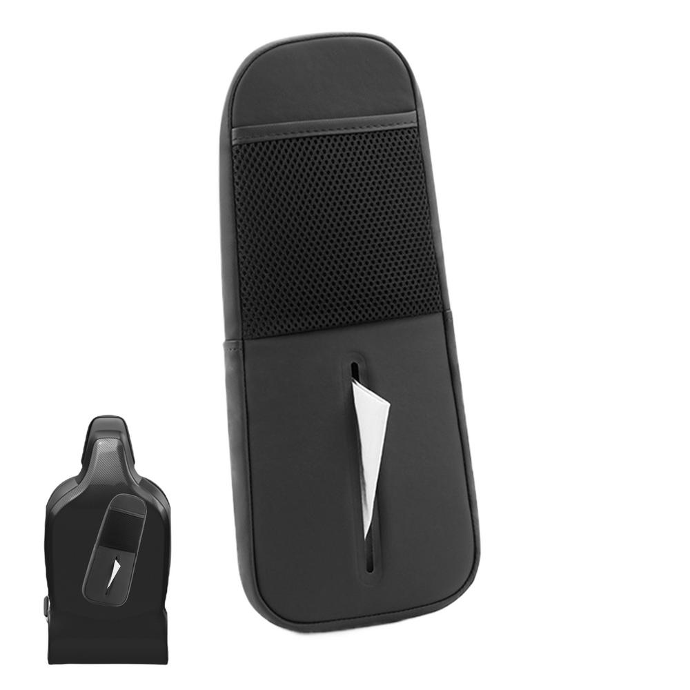 

Car Storage Organizer Multipurpose Auto Tissue Holder Multi-Function Mobile Phone Mesh Pocket Tissue Holder Car Interior чёрный