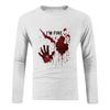 Halloween Print Raglan Sleeve Men's Long Sleeve Top