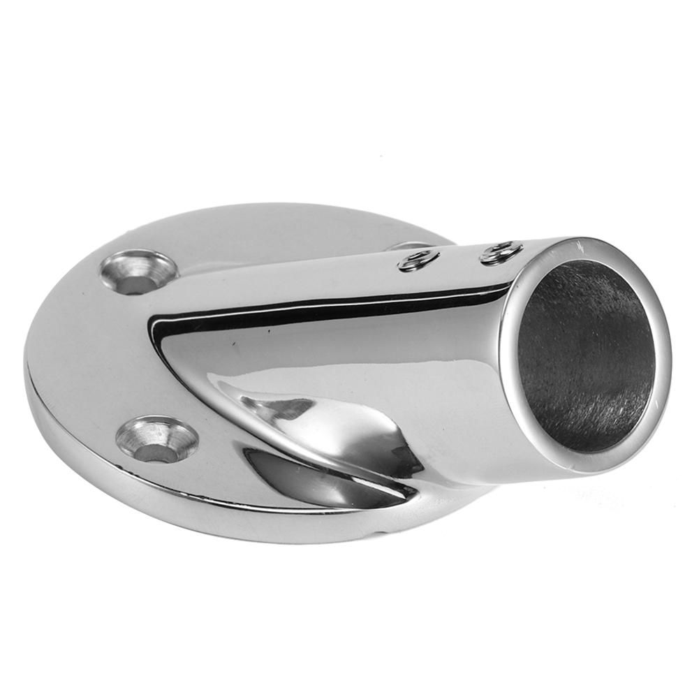 30 Degree Round Tube Base Hand Rail Railing Fitting 316 Stainless Steel Marine Boat Parts22mm 0.9in