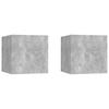 Tables de chevet 2pcs  béton 30,5x30x30cm Bois d'ingénierie