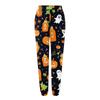 Damsportbyxor med fickor Mode Halloweentryck Elastisk midja Byxor Casual Sweatpants Byxor