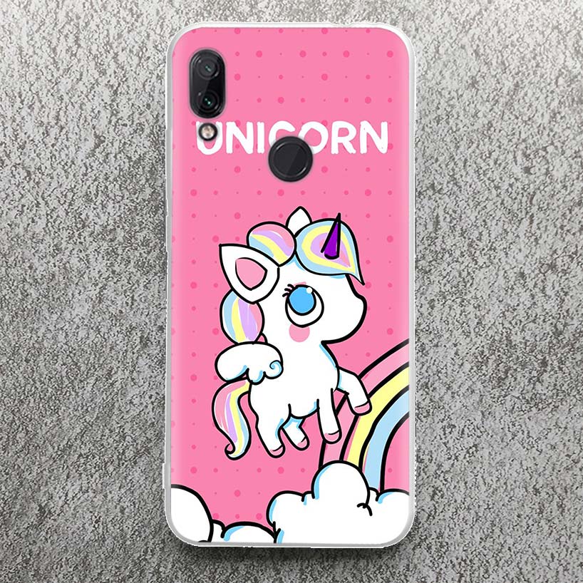 Pink Unicorn Rainbow Phone Case For Xiaomi Redmi 9 9A 9C 9T 10 10A 10C 12 12C 8 8A 7 7A 6 6A S2 K20 K40 Pro Soft Silicone Cover