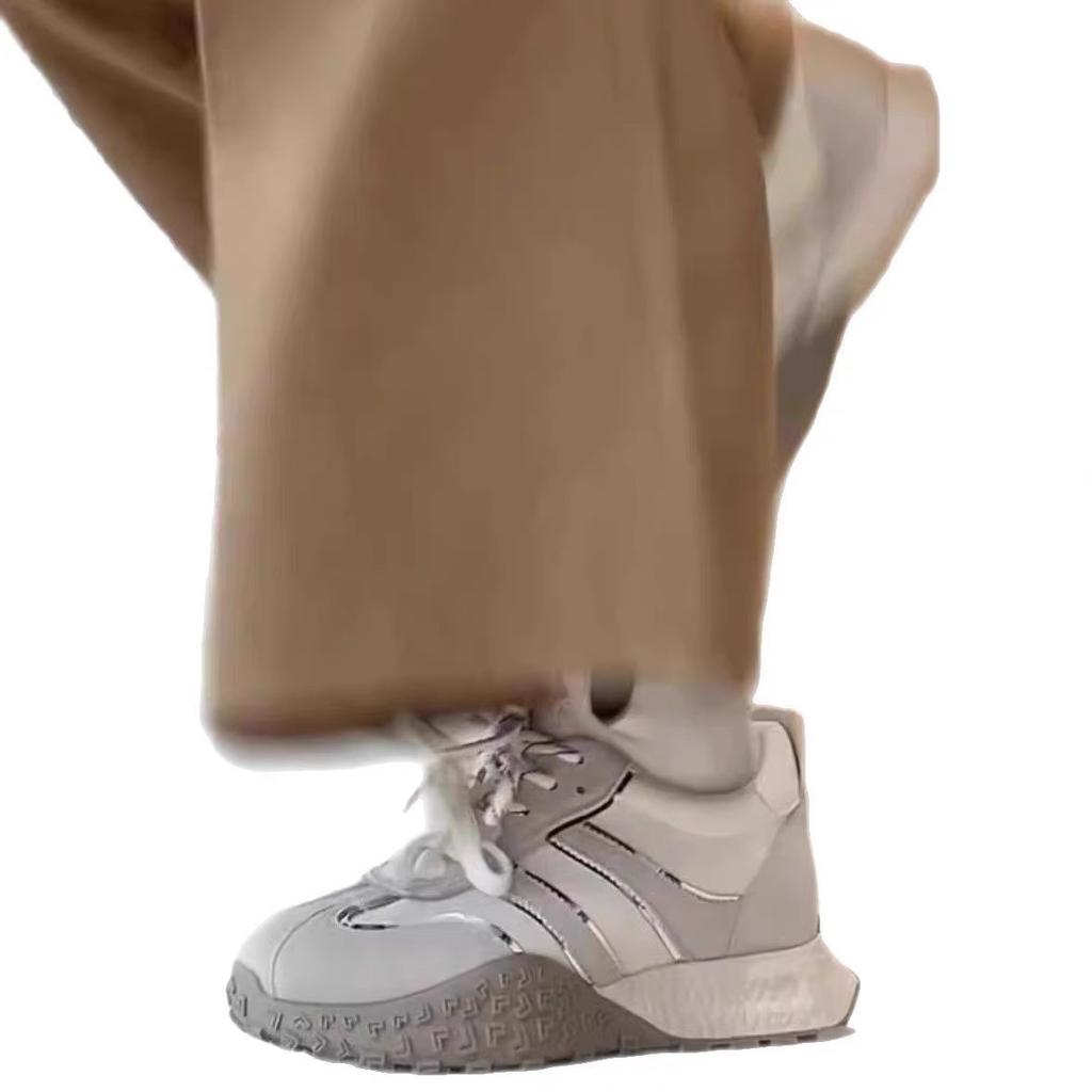 Thick-soled Niche Violet Inner Height-increasing Shoes Women's Spring and Summer Retro Versatile Casual Sports