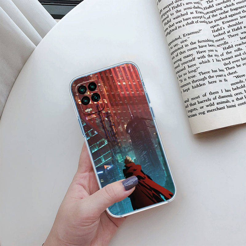 

JO57 Trigun stampede Phone Case for Motorola E22S E7 G6 G7 G8 G9 Plus Power Play G10 G20 G04 E30 E40 E22 E20 E13 G22 G23 G Stylus Play Moto G20 Темно-синій