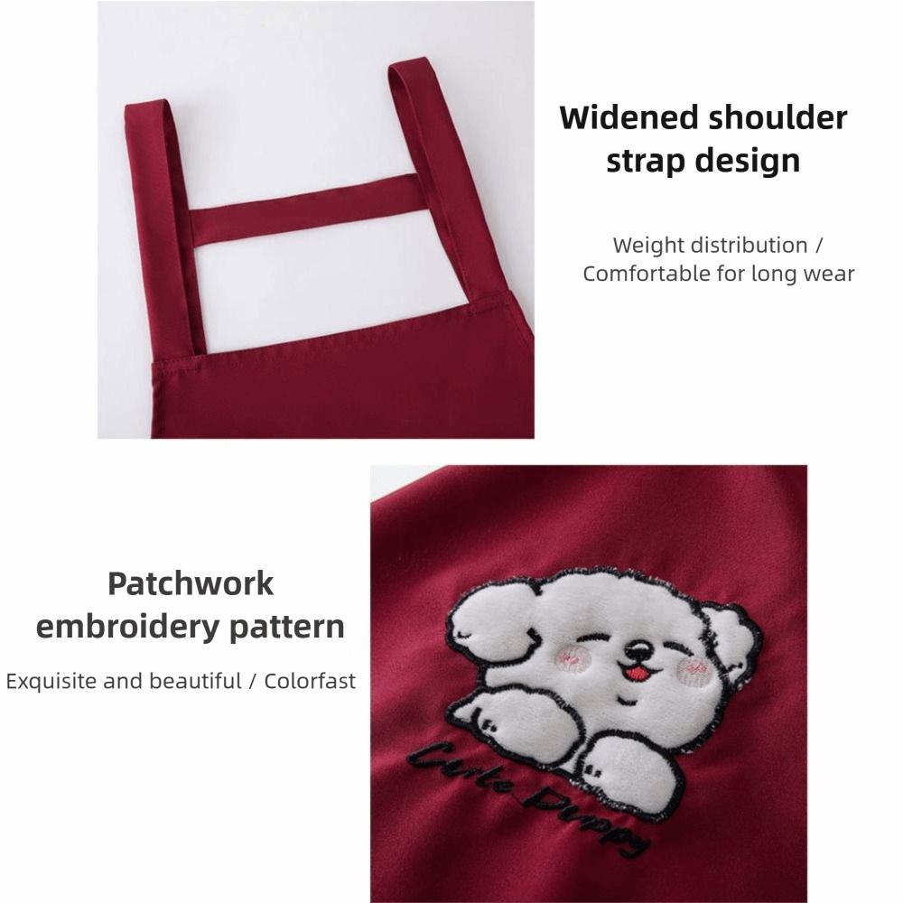 Fashion Waterproof Cooking Apron Large Pockets Anti-fouling Chef Apron Breathable Sleeveless Catering Work Clothes for Adult