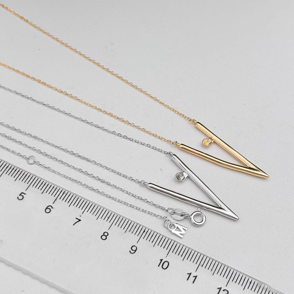 DIY S925 Sterling Silver Necklace Pendant with Chain for 7-9mm Pearls, Round/Oval