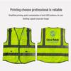 Reflective Multi-Pocket Safety Vest with Logo Option - Fluorescent Construction Gear