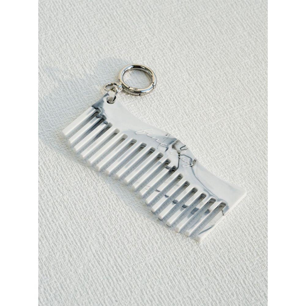 Fine Bay Recycled Wave Comb Mini Keyring Gray