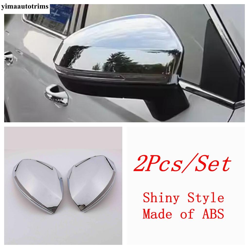 

Rearview Mirror Cap Shell Decoration Cover Trim For VW Volkswagen Tharu / Taos 2018 - ABS Chrome / Carbon Fiber Accessories Shiny Style