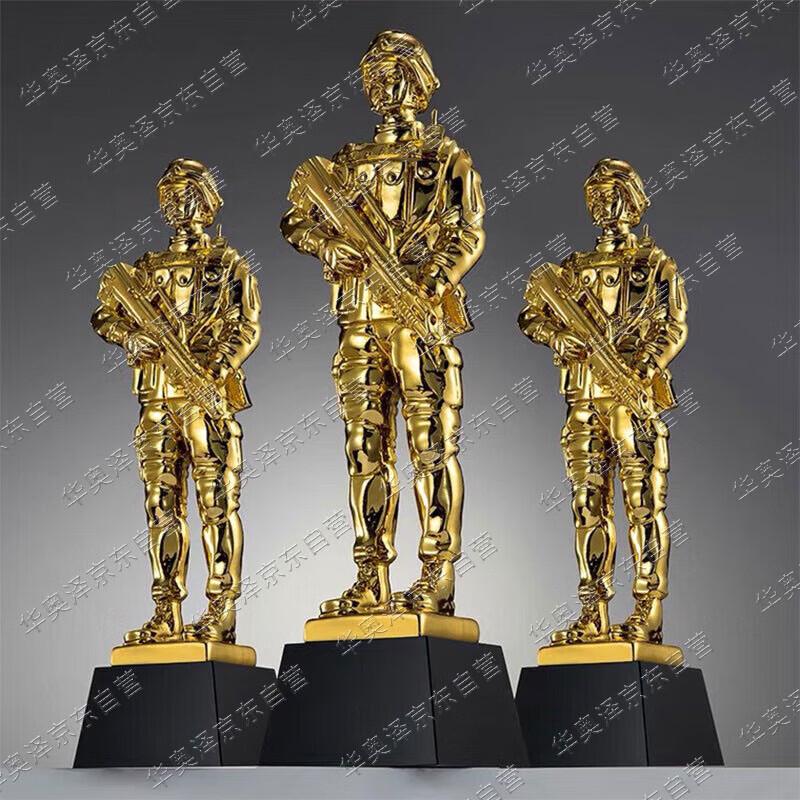 Veteran Honor Golden Statue Commemorative Gift