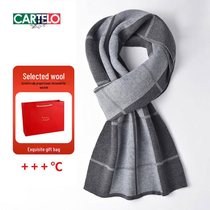 Cartelo Men s Wool Blend Winter Scarf