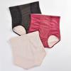 Women's Tummy Control Underwear with Court Lace Mid-High Waisted Slimming Body Shaping Pants for Ladies