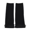 Cancan Lace Embroidered Leg Warmers_Black