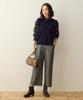 70 Cm Fleece-lined Wide-leg Pants, Charcoal,