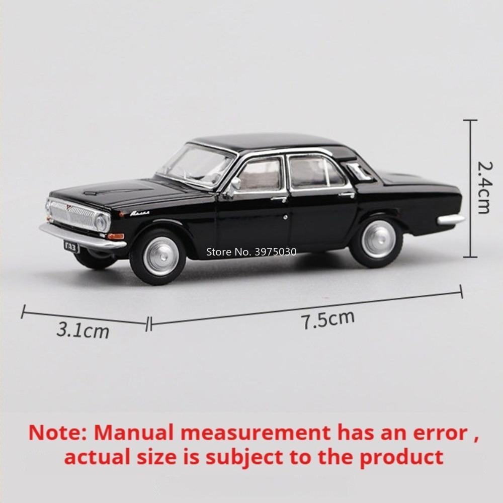 1:64 Scale GAZ-24 Cars Models Toys Wheels Shock Absorption Miniature Vehicles Simulated Interior Model Car for Kids' Edutainment