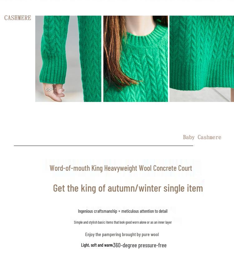 Women's Wool Cable Knit Dress & Coat Set - Autumn/Winter Collection