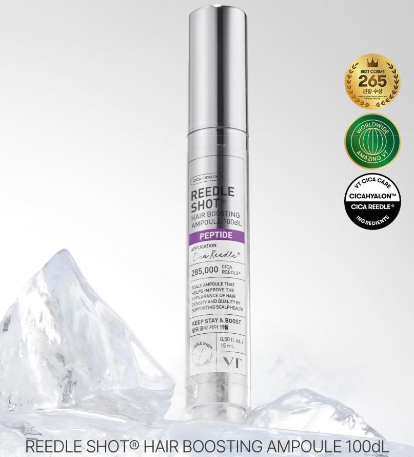 

[VT Cosmetics] Reedle Shot Hair Boosting Ampoule 100DL – Scalp Cooling & Hair Loss Care 1 ea