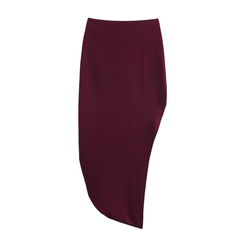 Kaslead New Women clothes Western Style Fashion Asymmetric Top Skirt 1198002 1198003