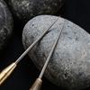 Portable Metal Rust-proof Spring Retractable Push-Pull Toothpick Fruit Fork