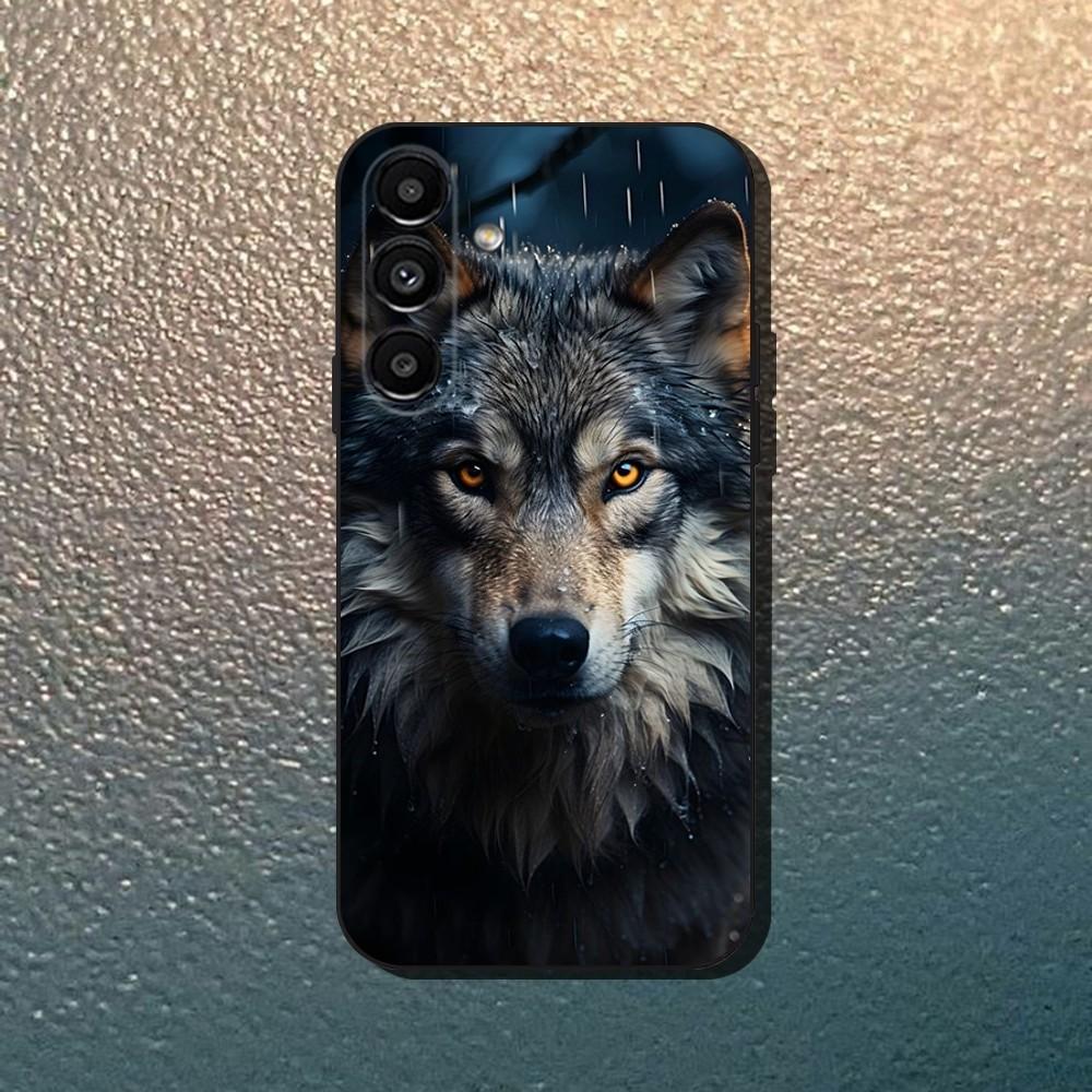 wolf Phone Case For Samsung Galaxy A13,A21s,A22,A31,A32,A52,A53,A71,A80,Soft Black Shell