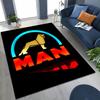 3D Man Truck Logo Motorcycle Carpet Rug for Bedroom Living Room Sofa Home Doormat Decor,Large Kids Play Non-slip Floor Mat
