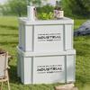 Large Capacity Outdoor Camping Storage Box with Lid - Thick Plastic Car Trunk Organizer