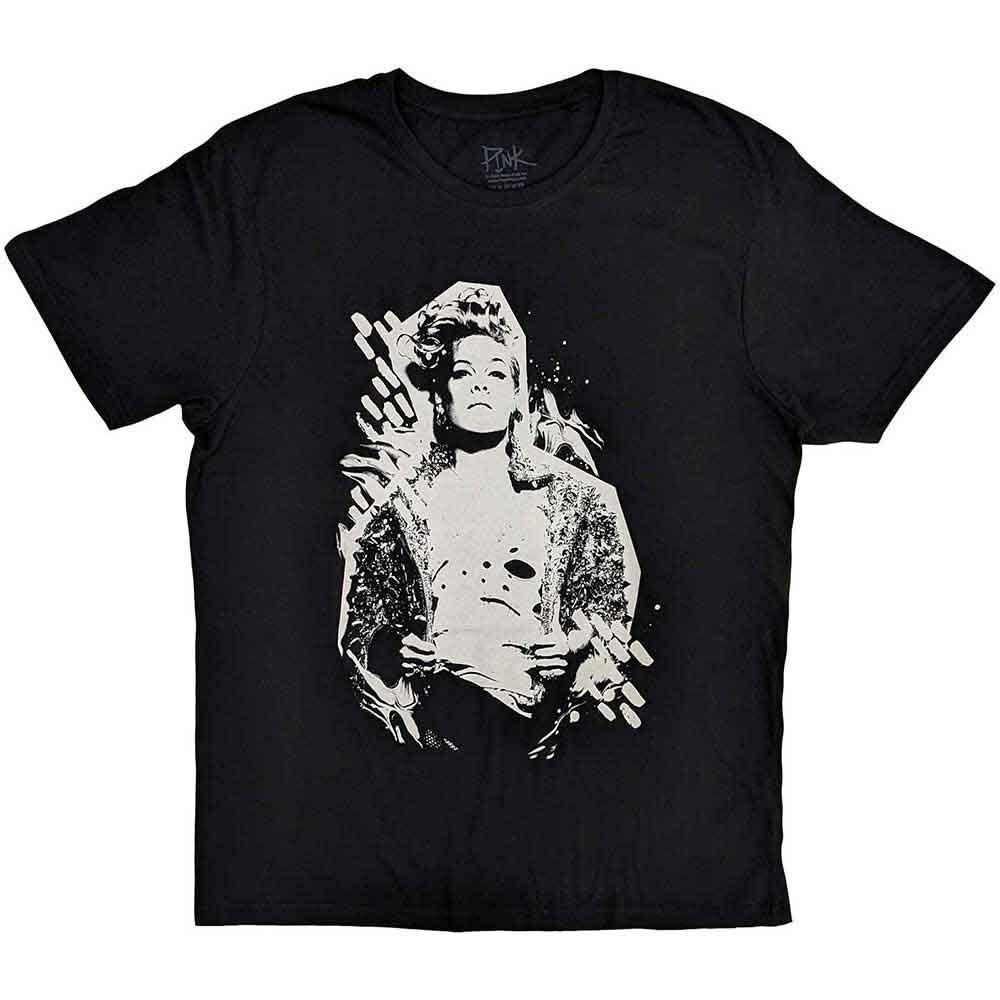 Pink Painty T-Shirt Black New Unisex T-Shirt XL