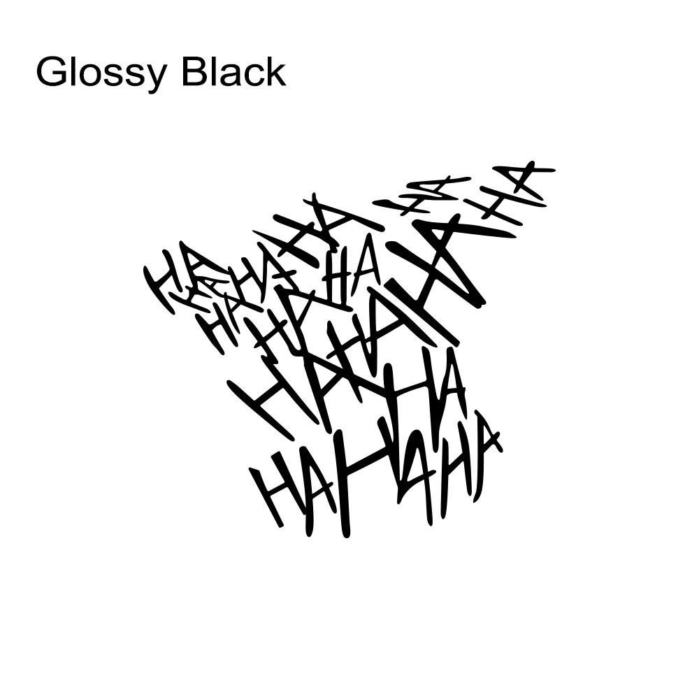 Funny Hahaha Motorcycle Helmet Vinyl Film Sticker Styling Motorbike Decor Decal Waterproof Cover Decoration Tuning Accessories Glossy Black