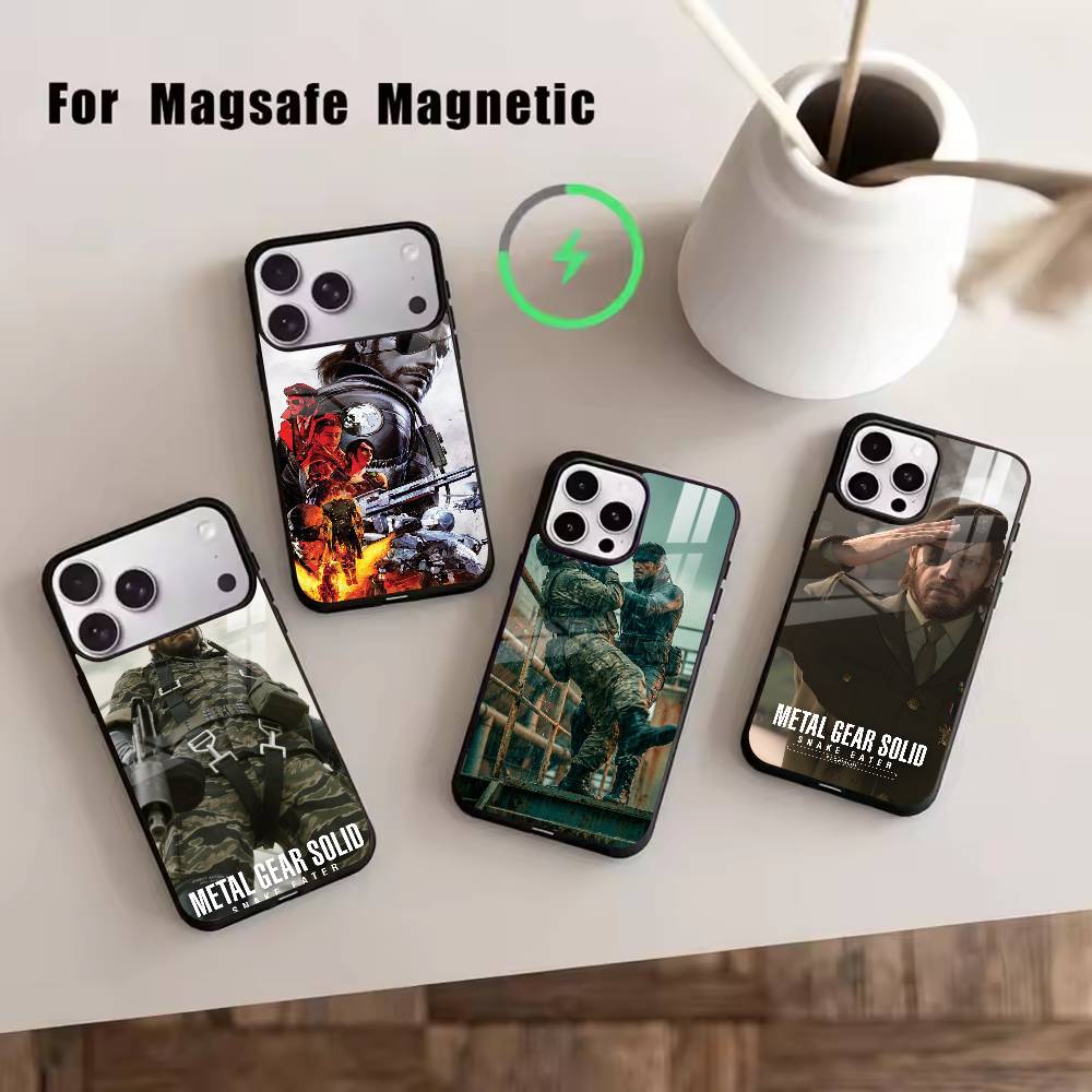 GM-Metal Gear Solid1 Handyhülle Für iPhone17,16,15,14,13,12,11 Plus,Pro Magnetisch Für Magsafe Kabelloses Laden