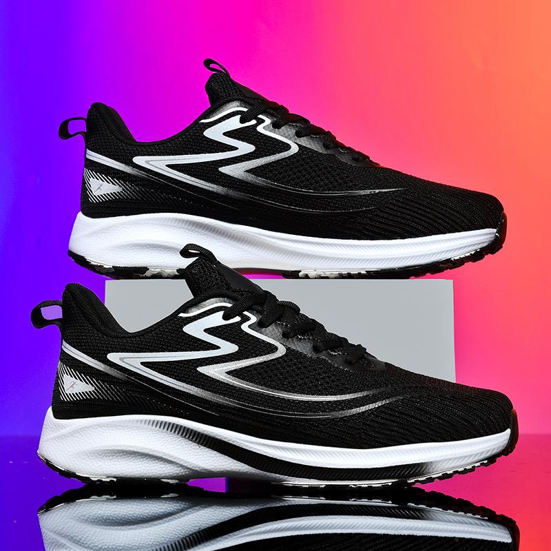 Men Sports Running Shoes Casual Marathon Breathable Lightweight Women's Comfortable Athletic Nonskid Walking Sneakers Outdoors