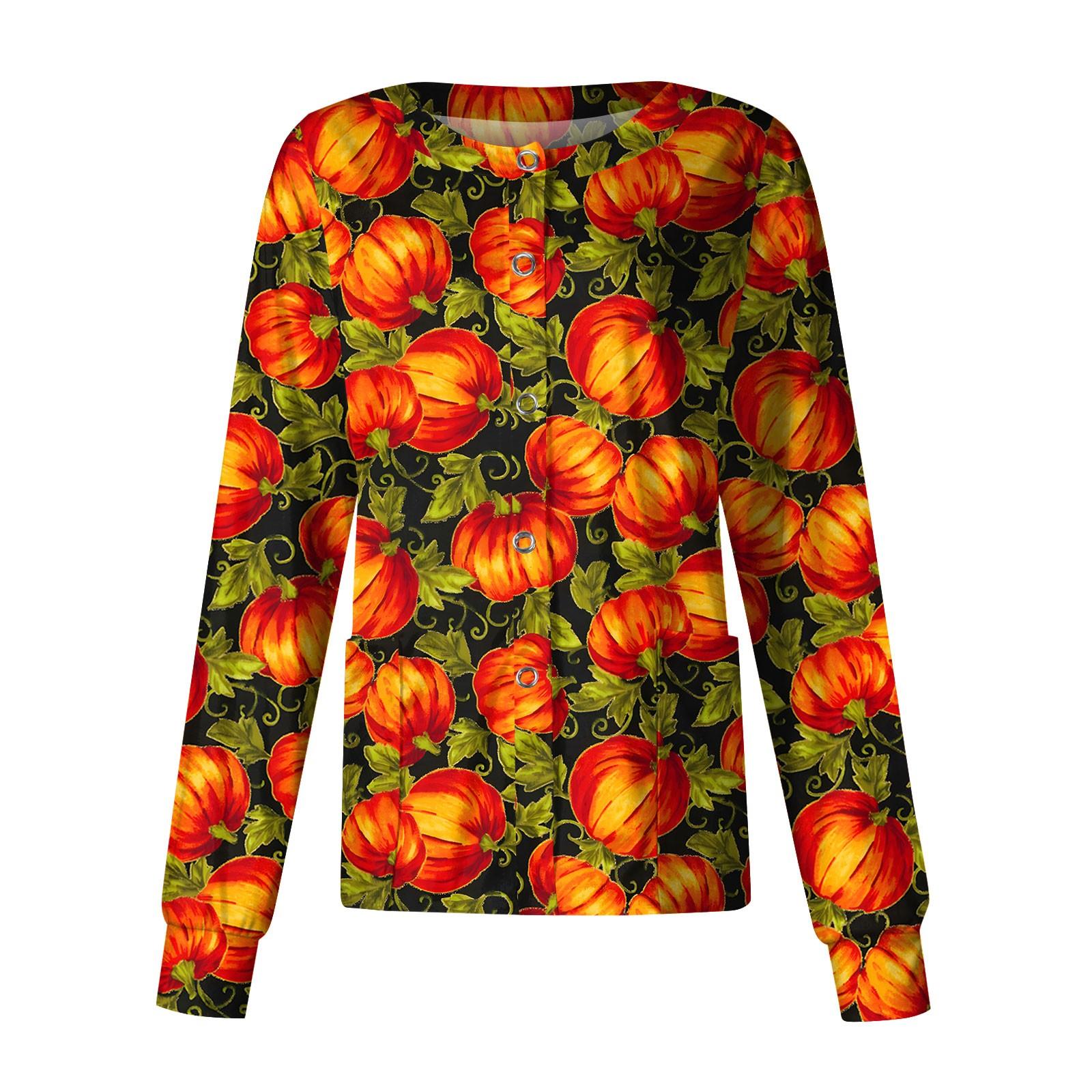 

Женская повседневная модная однобортная куртка с длинным рукавом и стоячими лацканами на Хэллоуин с принтом защитная рабочая куртка XL