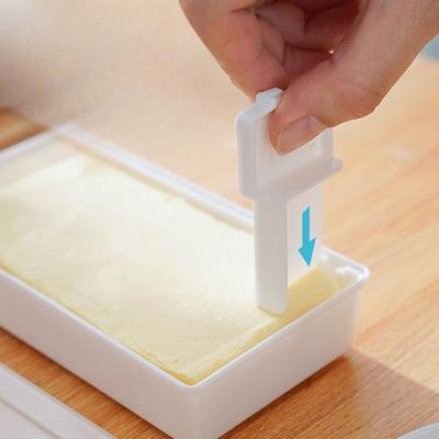 Kitchen Butter Preservation Box, Sealed Storage Box, Cheese and Cheese Cutter, Covered Refrigerator Storage Box, Portioning and Cutting Into Pieces