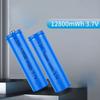 3.7V High Capacity 18650 12800mWh Lithium Battery for Flashlight PowerBank Fan