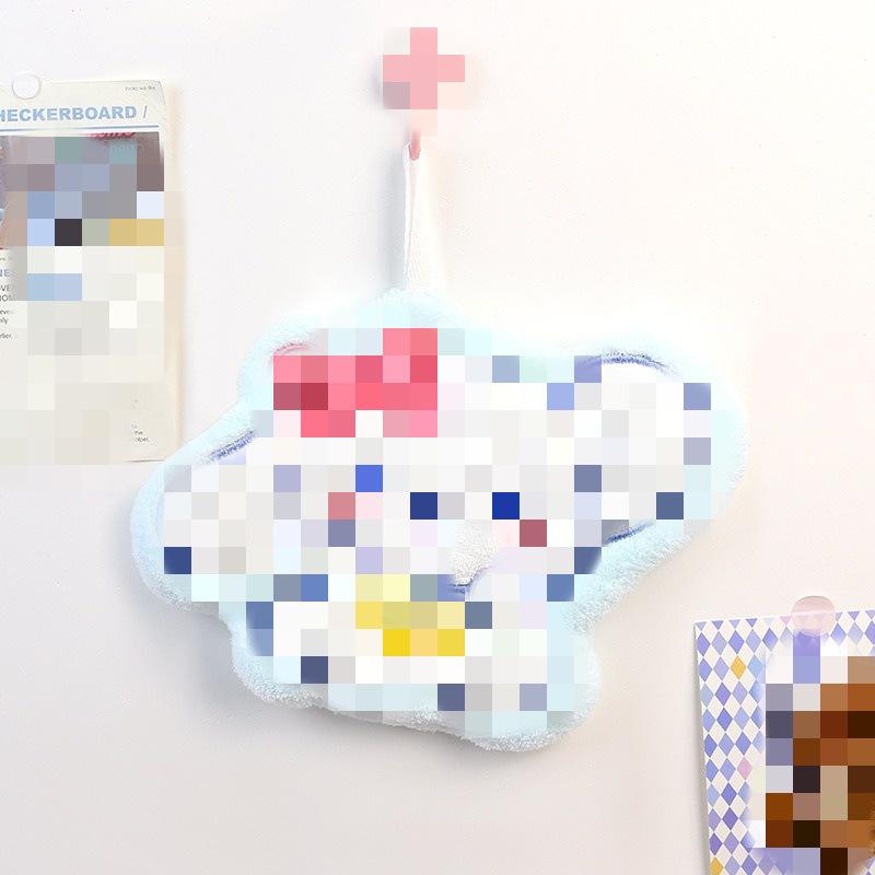Cartoon Cute Soft Absorbent Hand Towel - Lint-Free, Thickened, for Kids' Bathroom & Kitchen Use