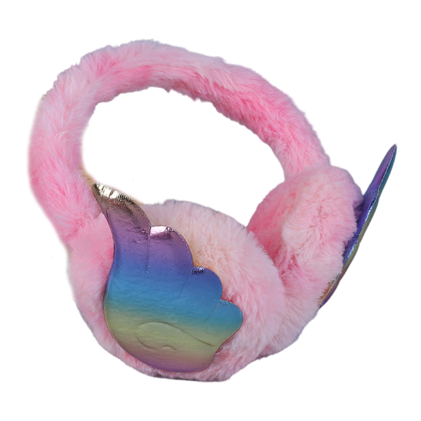 

Красочные плюшевые наушники для женщин и детей, зимняя меховая повязка для ушей, подарки на Рождество и Новый год B