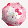 1pc Hello Kitty Cherry Blossom Umbrella - Automatic Opening & Closing, Portable 3-Fold Design, 8-Bone Iron Frame, Outdoor Umbrella, Perfect Gift for F